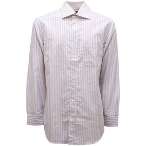 Armani, Heren, Overhemden, Grijs, Maat: M