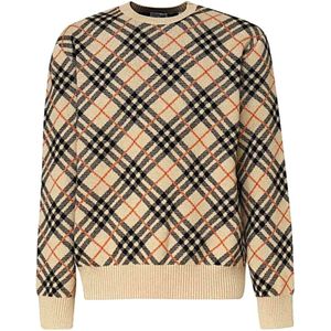Burberry, Heren, Truien, Beige, Maat: L