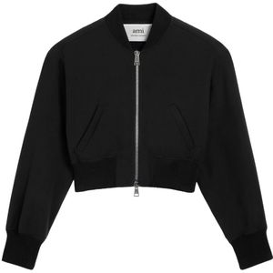 Ami Paris, Dames, Jassen, Zwart, Maat: S Katoen,