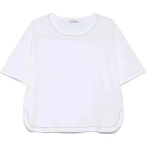 Le Tricot Perugia, Dames, Tops, Wit, Maat: XL Katoen,