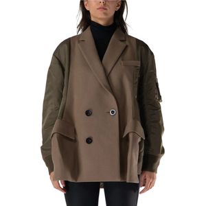 Sacai, Dames, Jassen, Bruin, Maat: S