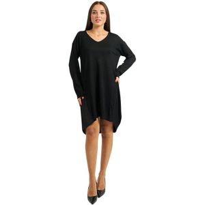 Alessia Santi, Dames, Jurken, Zwart, Maat: S