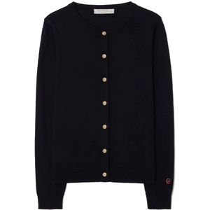 Busnel, Dames, Truien, Blauw, Maat: XS Wol,