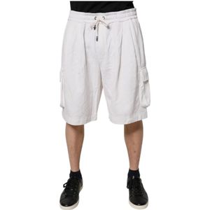 Dolce & Gabbana - Cargo Shorts - Wit - Bermuda's