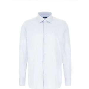 Zegna, Heren, Overhemden, Blauw, Maat: L Katoen,