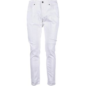 Dondup, Heren, Jeans, Wit, Maat: W33 Katoen,