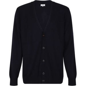 Maison Margiela, Heren, Truien, Blauw, Maat: M Kasjmier,