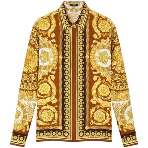 Versace, Dames, Blouses & Shirts, Veelkleurig, Maat: M
