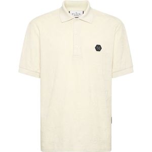 Philipp Plein, Heren, Tops, Beige, Maat: S Katoen,