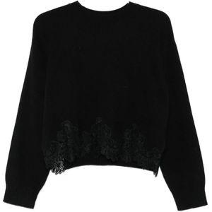 Twinset, Dames, Truien, Zwart, Maat: XS