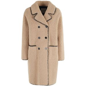 Ermanno Scervino, Dames, Mantels, Bruin, Maat: XS