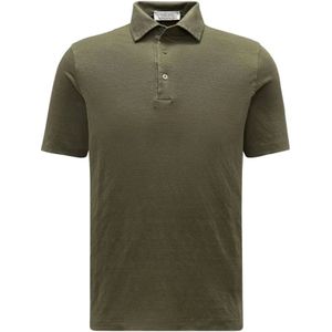 Filippo De Laurentiis, Heren, Tops, Groen, Maat: M Linnen,