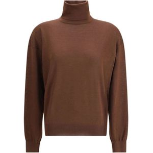 Saint Laurent, Dames, Truien, Bruin, Maat: M Zijde,