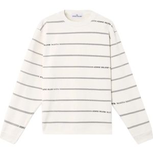 Stone Island - Sweater - Wit - Katoen