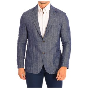 La Martina - Formal Blazer - Gespikkeld Blauw - Heren
