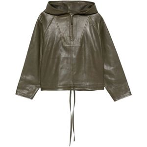 CO, Dames, Jassen, Groen, Maat: XS Leer,