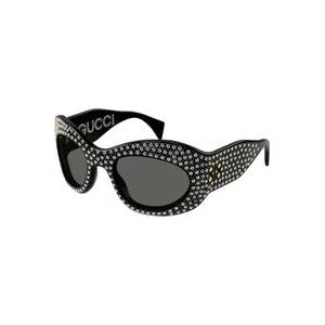 Gucci Iconische Gg1463S zonnebril , Black , Dames , Maat: 55 MM