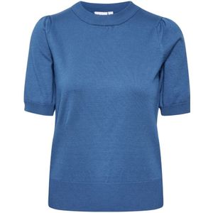 Saint Tropez, Dames, Truien, Blauw, Maat: S Viscose,