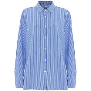 Kocca, Dames, Blouses & Shirts, Blauw, Maat: S Katoen,