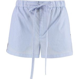 Gucci, Dames, Korte broeken, Blauw, Maat: XS Katoen,