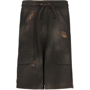 Balmain Vernietigd houtskool effect Bermuda , Black , Heren , Maat: S