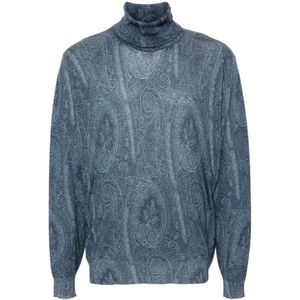 Etro, Heren, Truien, Blauw, Maat: XL