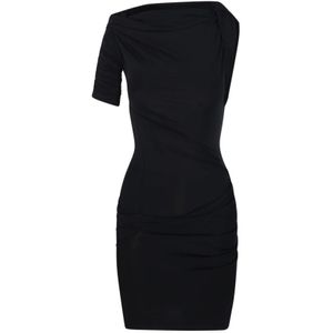 Jacquemus, Dames, Jurken, Zwart, Maat: S Viscose,