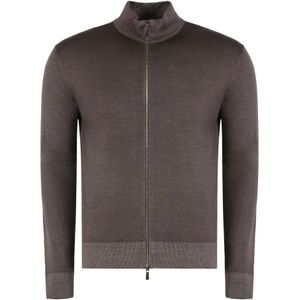 Moorer, Heren, Truien, Bruin, Maat: L Katoen,