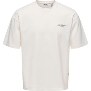 Only & Sons - Caspian Tee - T-shirt - Beige - Heren