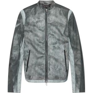Diesel, Heren, Jassen, Grijs, Maat: S