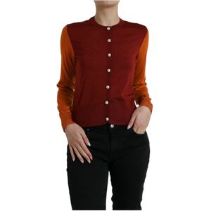 Dolce & Gabbana - Zijden Vest - Bordeaux Oranje Groen - Italië