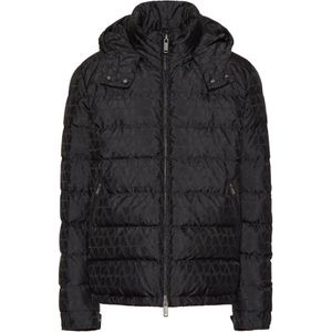 Valentino Garavani, Heren, Jassen, Zwart, Maat: L Nylon,