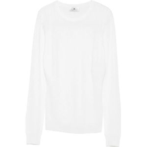 Elisabetta Franchi, Dames, Truien, Wit, Maat: L Nylon,