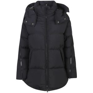 Herno, Dames, Jassen, Zwart, Maat: XS Polyamide,