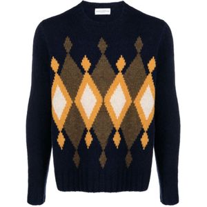 Ballantyne, Heren, Truien, Blauw, Maat: 2XL Wol,