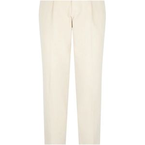 Boglioli, Heren, Broeken, Wit, Maat: XL Corduroy,