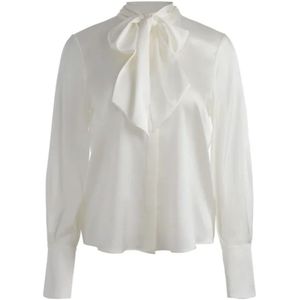 Alice + Olivia, Dames, Blouses & Shirts, Wit, Maat: M Zijde,