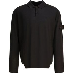 Stone Island, Heren, Truien, Bruin, Maat: L Wol,