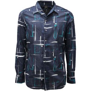 Bagutta, Heren, Overhemden, Veelkleurig, Maat: L Katoen,
