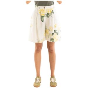 5Progress, Dames, Korte broeken, Veelkleurig, Maat: S Katoen,