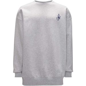 JW Anderson - Hoodie - Grijs - Katoen - Oversized Fit