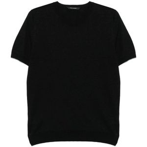 Tagliatore, Heren, Truien, Zwart, Maat: L Katoen,