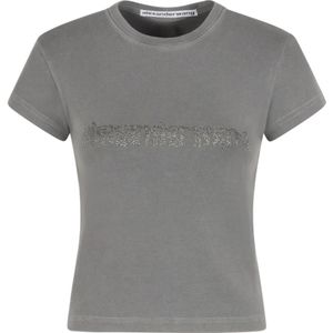 Alexander Wang, Dames, Tops, Grijs, Maat: M Katoen,