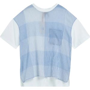 Semicouture, Dames, Blouses & Shirts, Blauw, Maat: XS Katoen,