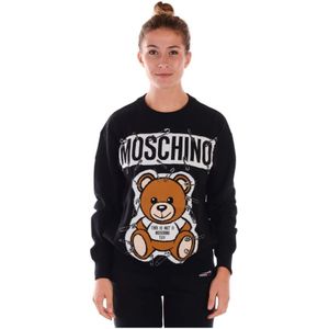 Moschino, Dames, Truien, Zwart, Maat: 2XS