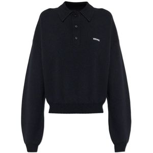 Rotate Birger Christensen, Dames, Truien, Blauw, Maat: L Wol,