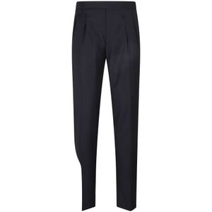 Tagliatore, Heren, Broeken, Blauw, Maat: XL Wol,