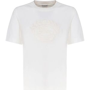 Burberry, Dames, Tops, Wit, Maat: L Katoen,