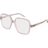 Gucci - Square Optical Frame - Accessoires - Roze - 53 mm