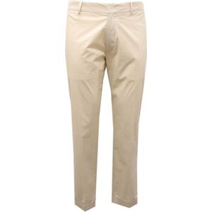 Paolo Pecora, Heren, Broeken, Beige, Maat: S Katoen,